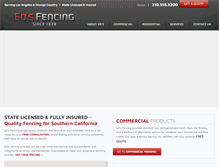 Tablet Screenshot of edsfencing.com